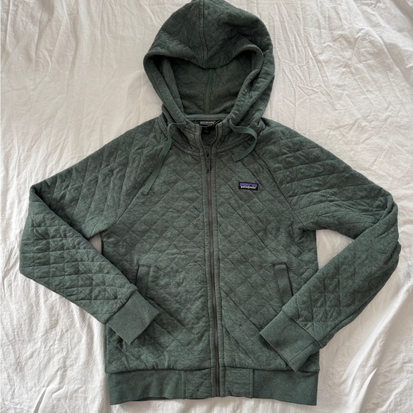 Patagonia Tops - Patagonia Women’s Organic Cotton Quilt Hoody - Small Regen Green